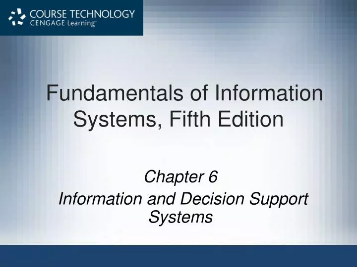 fundamentals of information systems fifth edition