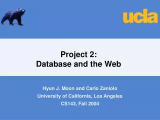 Project 2: Database and the Web