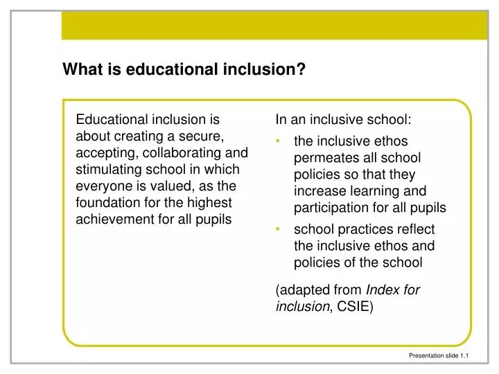 what is educational inclusion