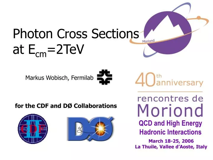 photon cross sections at e cm 2tev