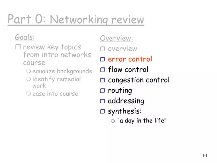 part 0 networking review