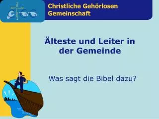 lteste und leiter in der gemeinde