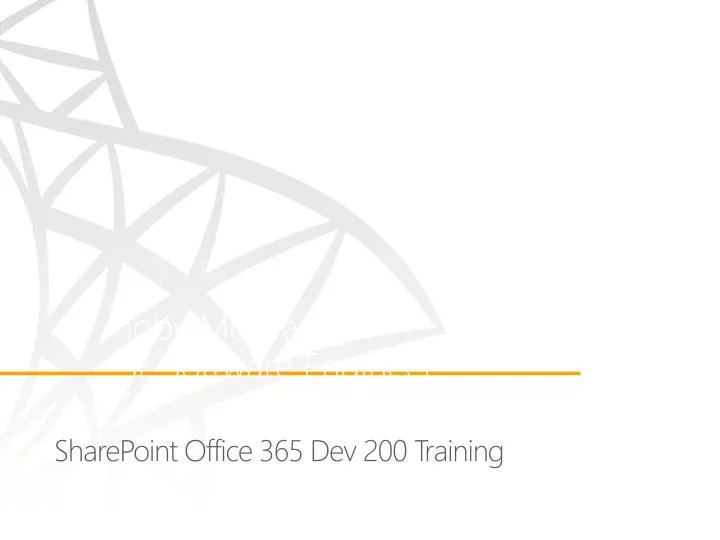 sharepoint office 365 dev 200 training