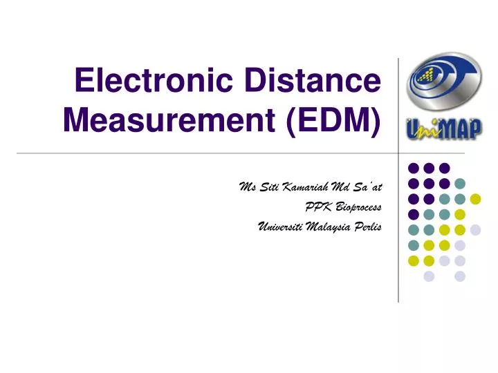 electronic distance measurement edm