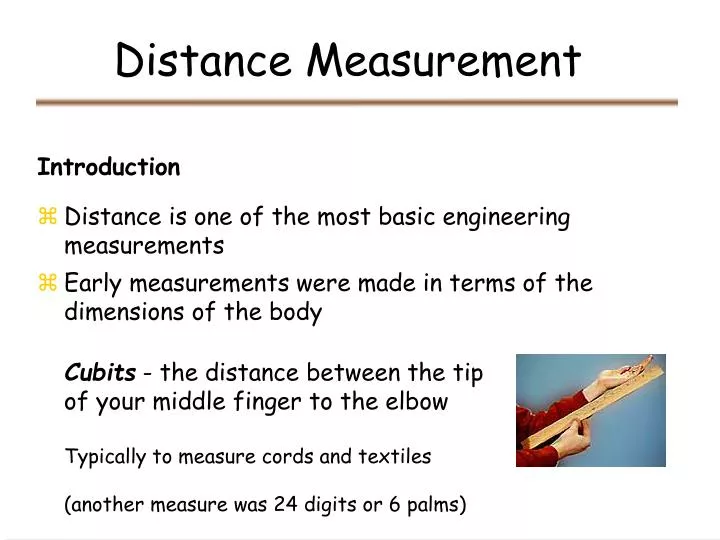 distance measurement