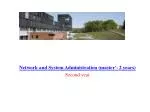 Course Registration and Thesis Submission Guidance for Master's in Network and System Administration - slide 1