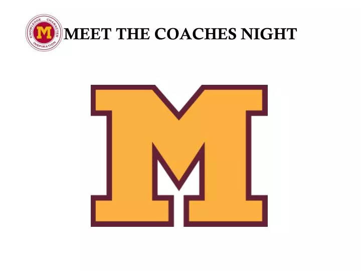 meet the coaches night