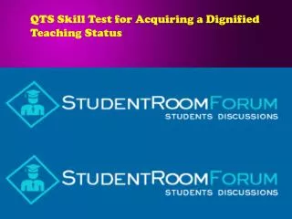QTS Skill Test for Acquiring a Dignified Teaching Status