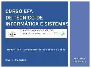 curso efa de t cnico de inform tica e sistemas