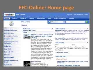 EFC-Online: Home page