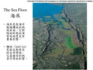 the sea floor