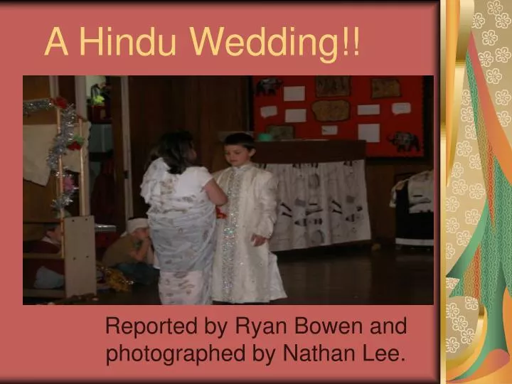 a hindu wedding