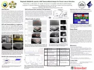Regional admittivity spectra with Tomosynthesis images f or breast cancer detection