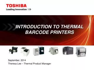 Introduction to Thermal Barcode Printers