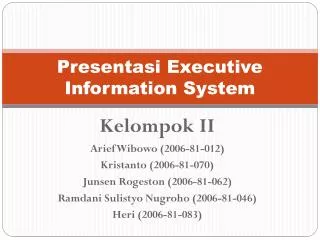 presentasi executive information system