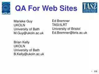 QA For Web Sites