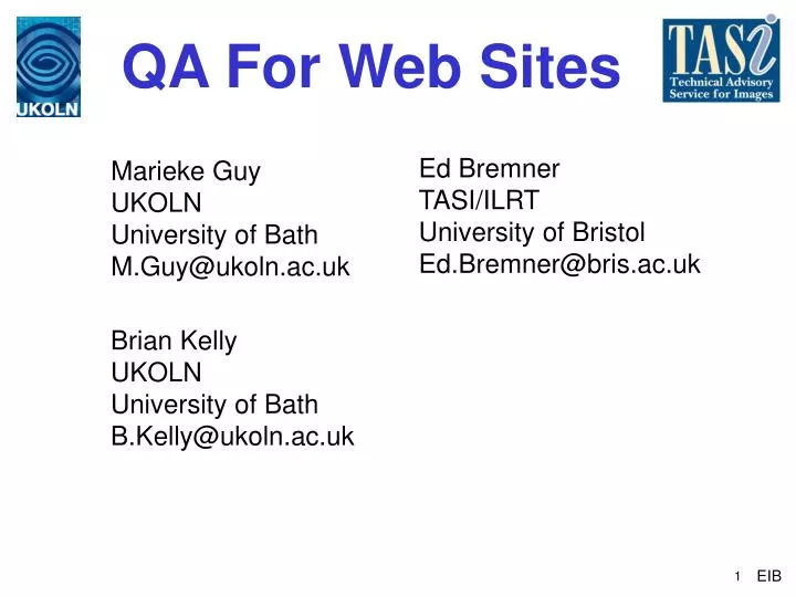 qa for web sites