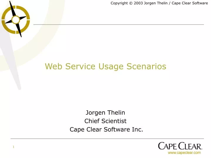 web service usage scenarios