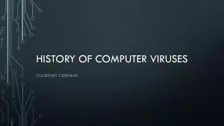 History of computer viruses