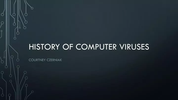 history of computer viruses