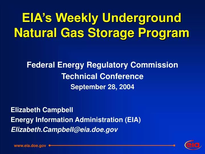 eia s weekly underground natural gas storage program