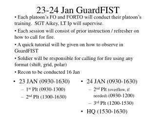 23-24 Jan GuardFIST