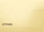 Attitudes - slide 1