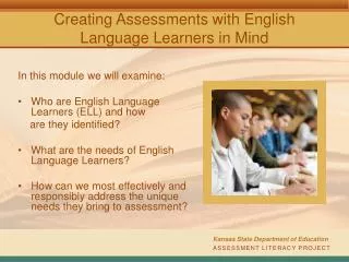 Creating Assessments with English Language Learners in Mind
