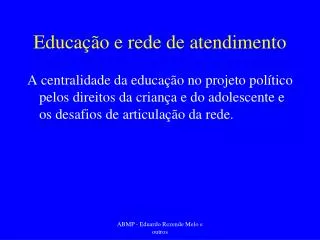 educa o e rede de atendimento