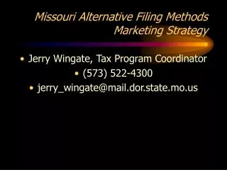 missouri alternative filing methods marketing strategy