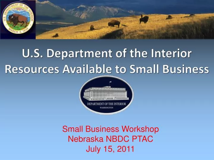 u s department of the interior resources available to small business