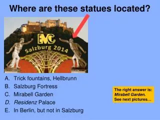 Where are these statues located ?
