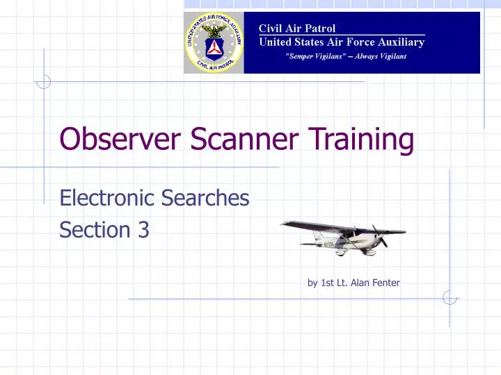 observer scanner training