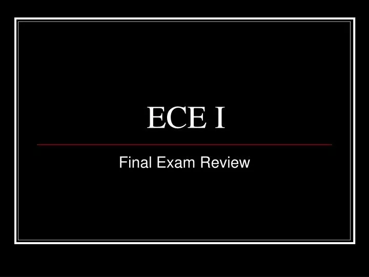 ece i