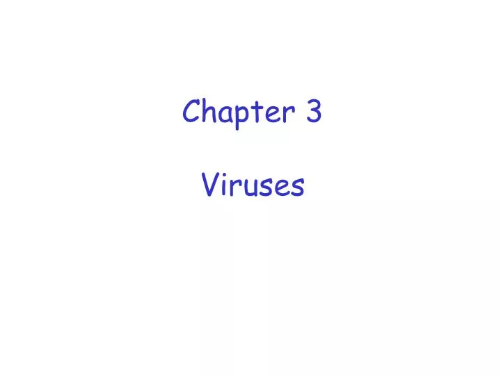 chapter 3 viruses
