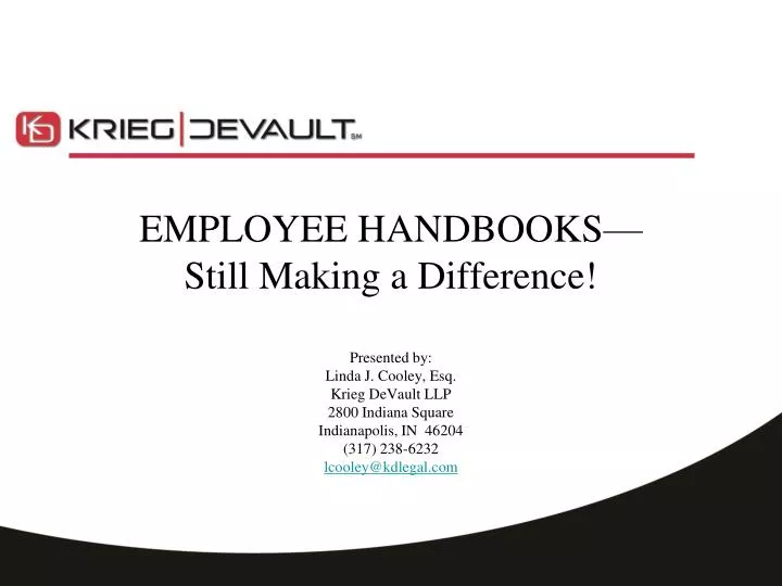 employee handbooks still making a difference