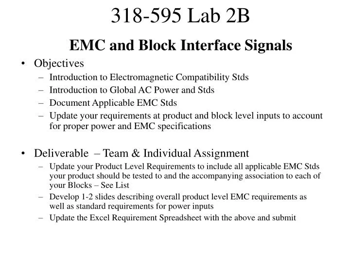 emc and block interface signals