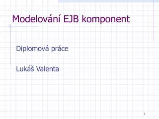 modelov n ejb komponent
