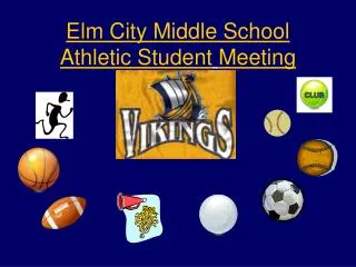 Elm City Middle School Athletic Student Meeting