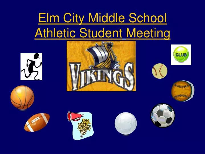 elm city middle school athletic student meeting