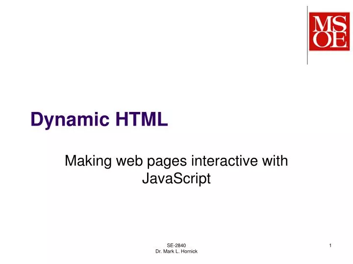 dynamic html