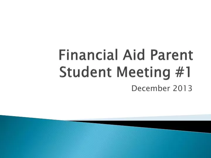 financial aid parent student meeting 1