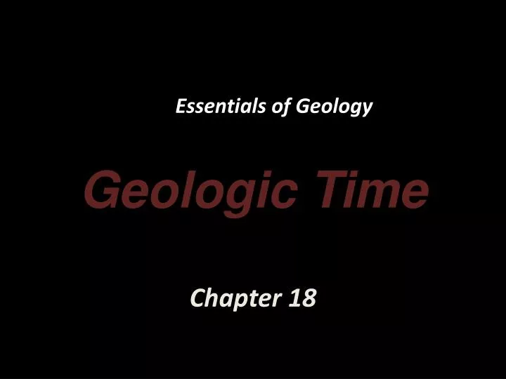 essentials of geology