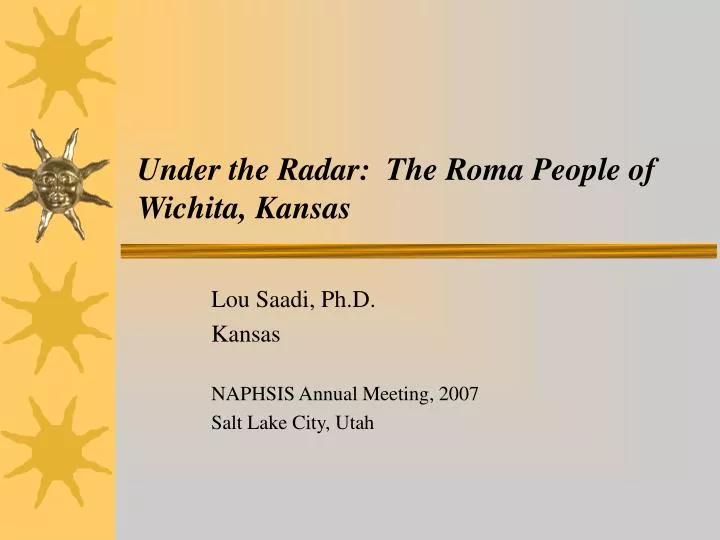 under the radar the roma people of wichita kansas