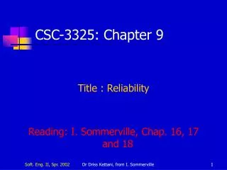 CSC-3325: Chapter 9