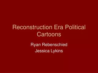 Reconstruction Era Political Cartoons