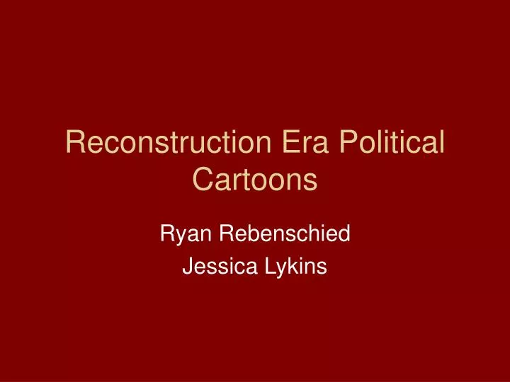 reconstruction era political cartoons