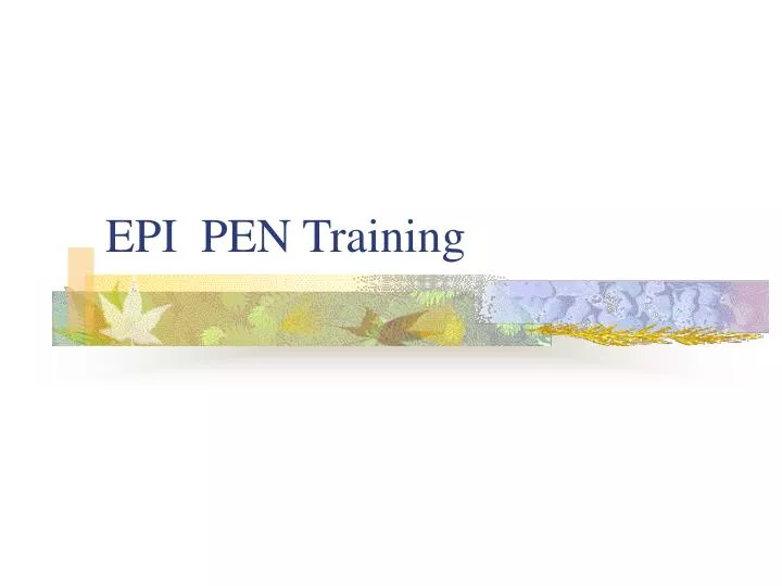 epi pen training