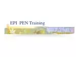 EPI PEN Training - slide 1