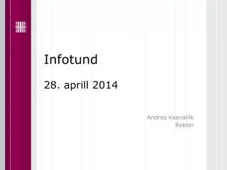 infotund 28 aprill 2014